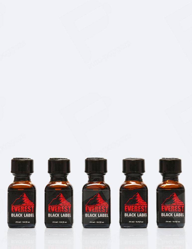 popper Everest Black Label bote de 24 ml x5