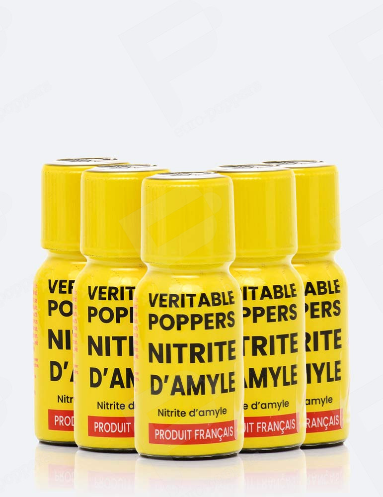 Pack 5 Poppers Véritable - 15ml -2